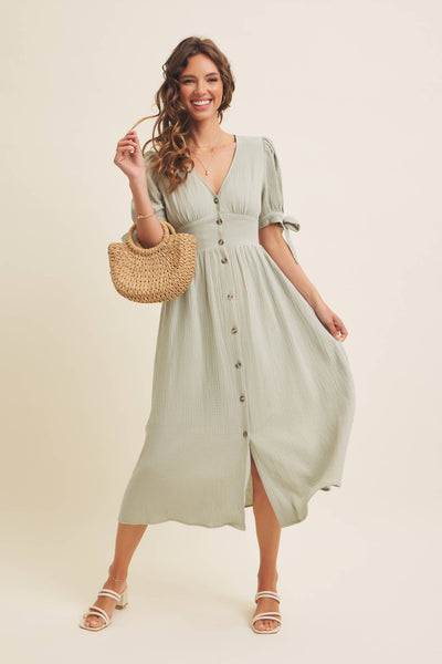 Sage Midi Dress