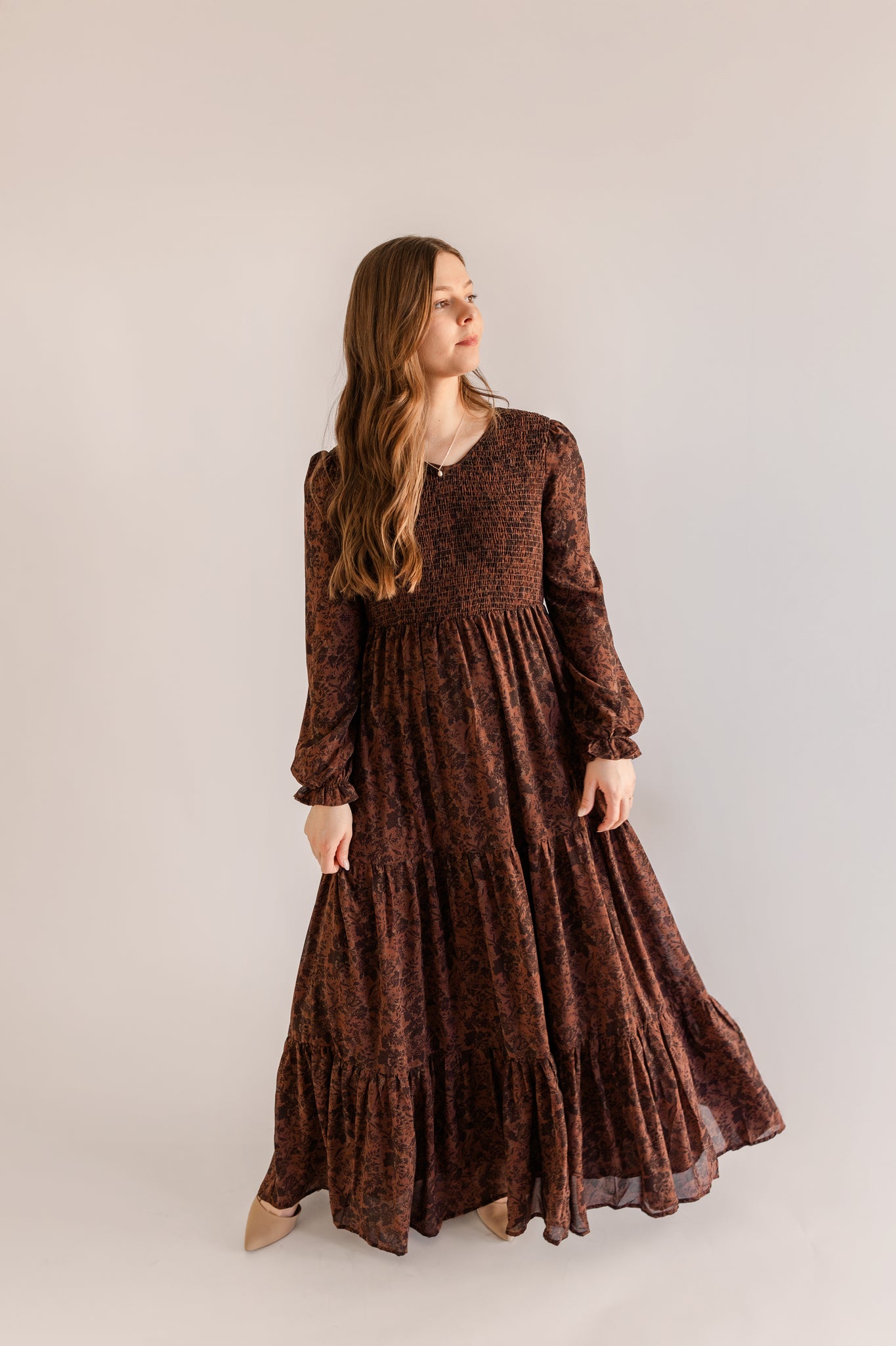 Aurora Floral Long Sleeve Maxi Dress