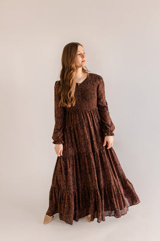 Aurora Floral Long Sleeve Maxi Dress