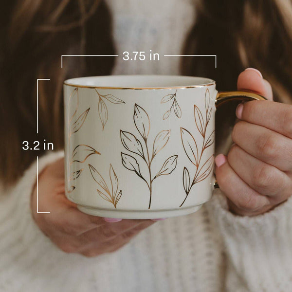 Gold Flora Mug