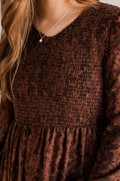 Aurora Floral Long Sleeve Maxi Dress