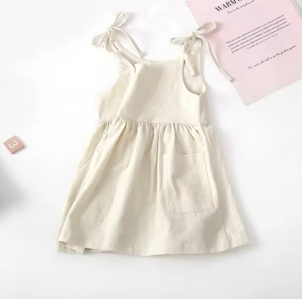 Litttle girl cotton strap dress