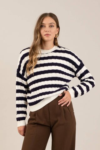 Striped Crewneck Sweater