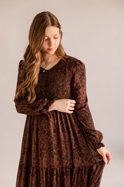 Aurora Floral Long Sleeve Maxi Dress