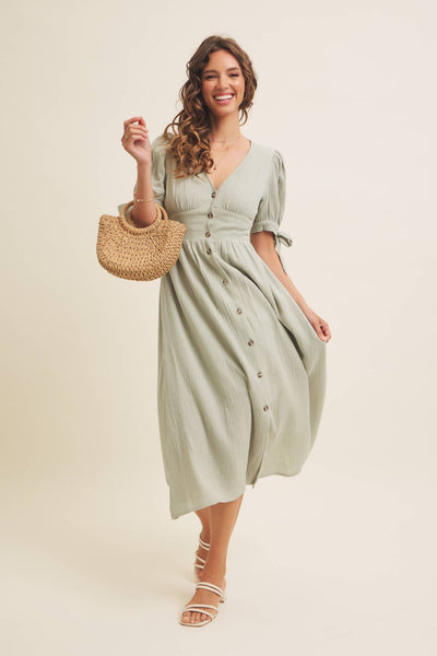 Sage Midi Dress