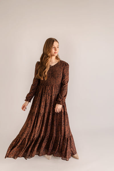 Aurora Floral Long Sleeve Maxi Dress