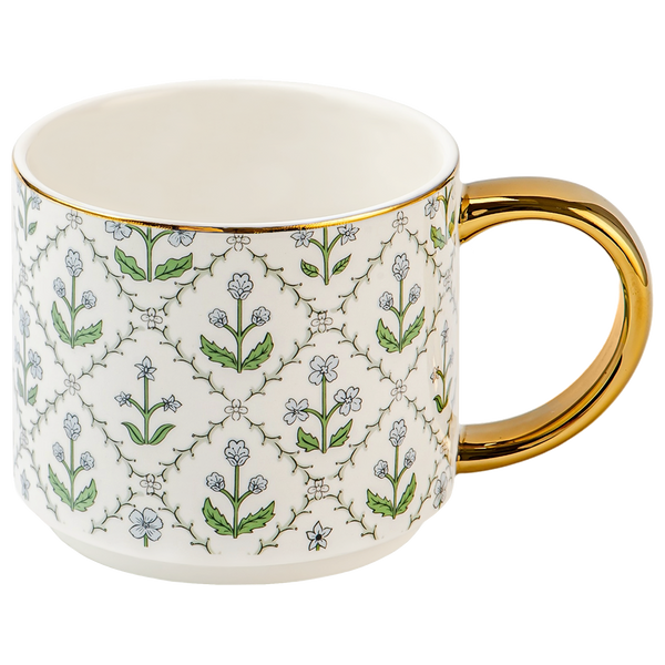 Gold Flora Mug