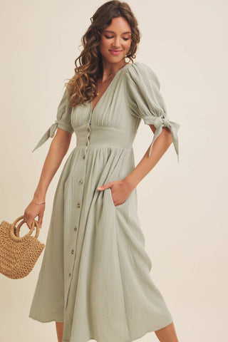 Sage Midi Dress