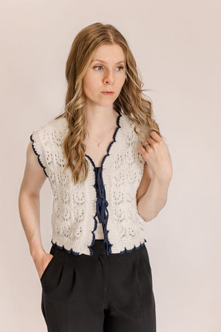 Crochet sweater vest