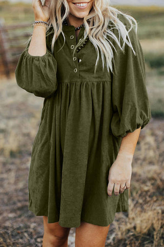 Corduroy Empire Waist Dress