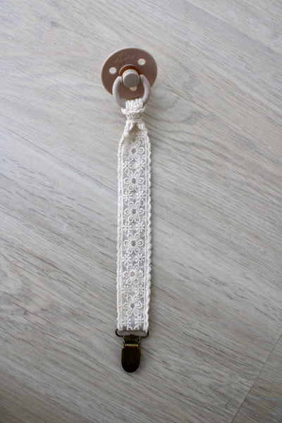 Lace Pacifier Clip