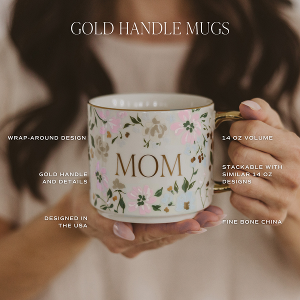 Gold Flora Mug