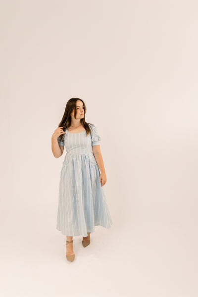 Sky Gingham Dress
