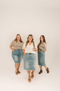 Drew Denim Skirt