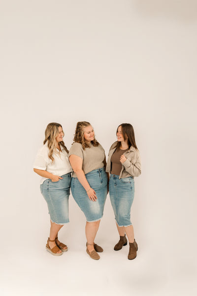 Drew Denim Skirt