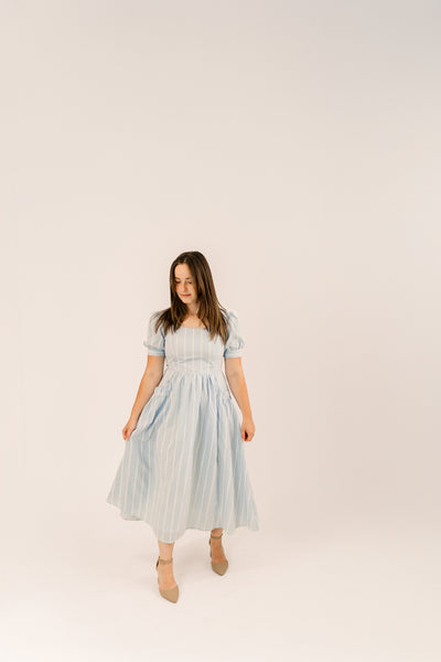 Sky Gingham Dress