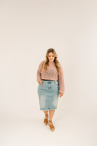 Drew Denim Skirt