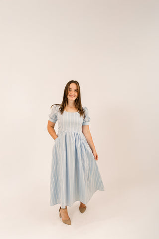 Sky Gingham Dress