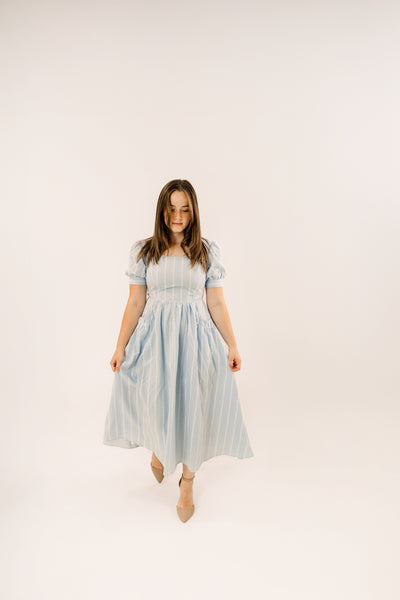 Sky Gingham Dress