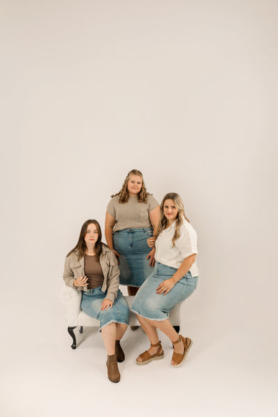 Drew Denim Skirt