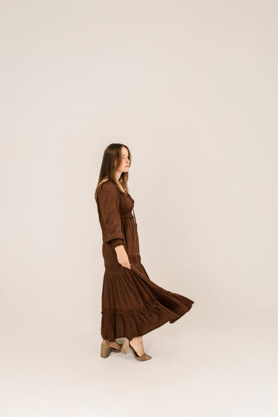 Textured Mocha Dress