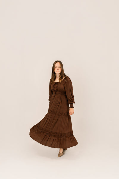 Textured Mocha Dress