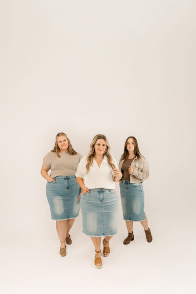 Drew Denim Skirt