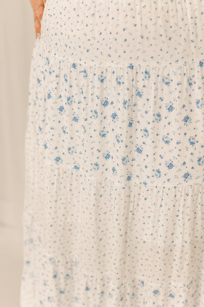 Blue Meadow Tiered Maxi Skirt