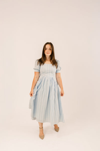 Sky Gingham Dress